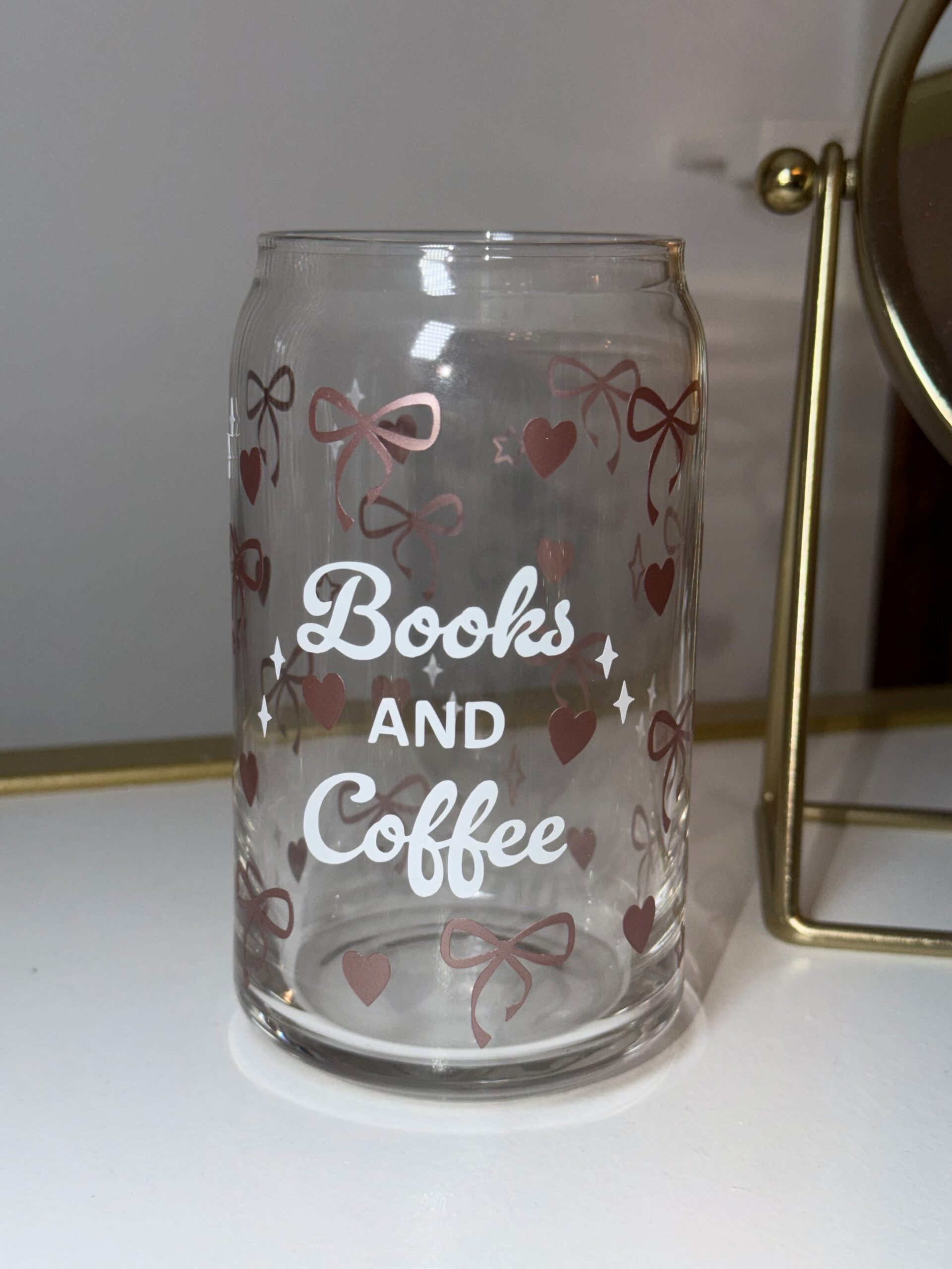 IMG_7263 Books & Coffee Glass - Imagen 1